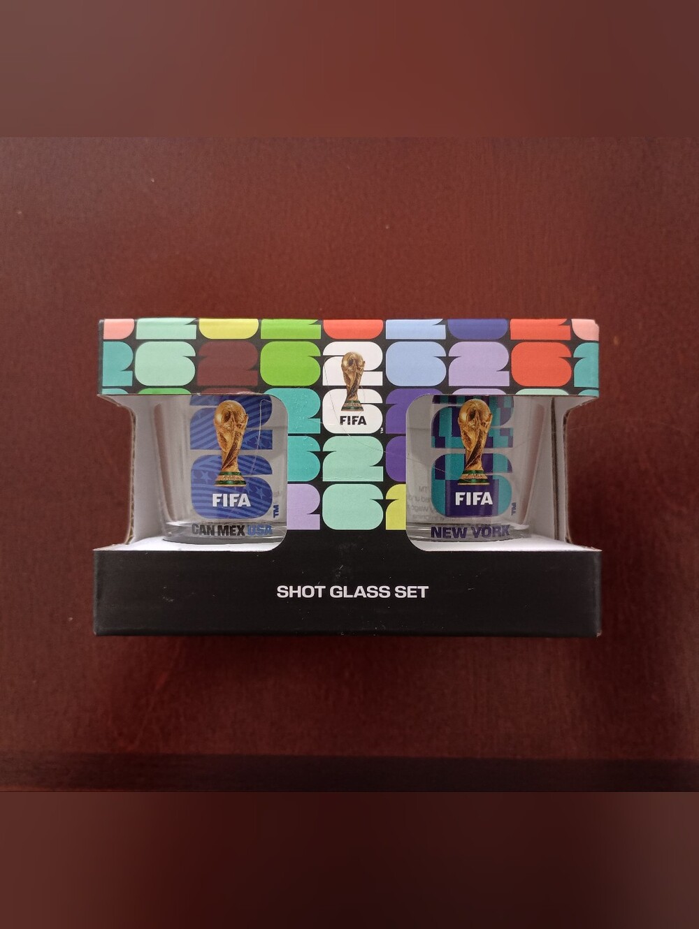 NEW Official Fifa Soccer World Cup 2026 Shot Glass Set Glasses NY NJ